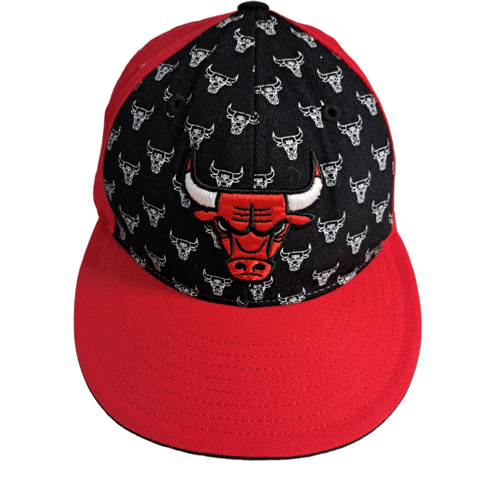 Adidas Originals NBA Men Red Chicago Bulls Basketball Fitted Wool Hat Cap 7 1/2